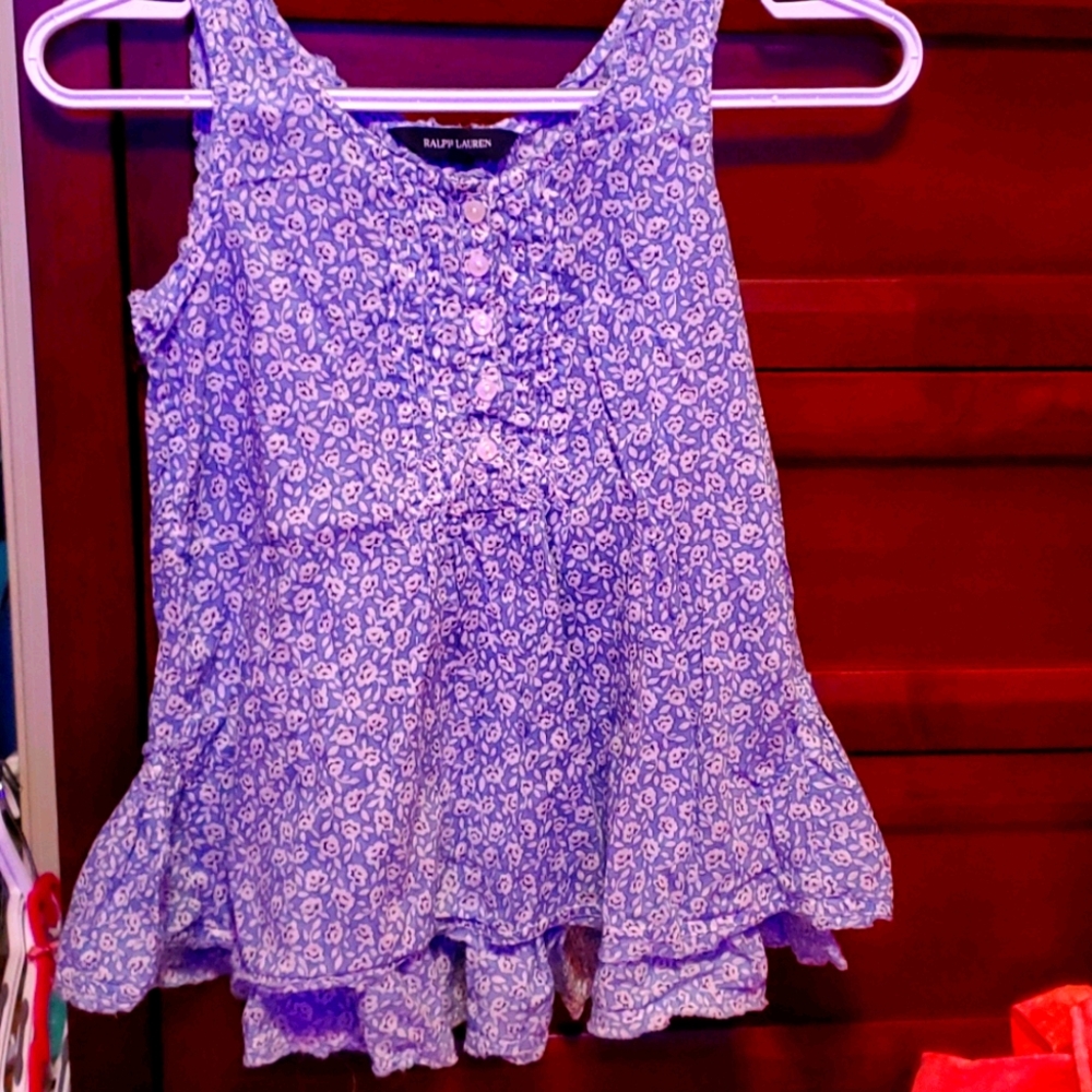 Girls Ralph Lauren Peplum Tank